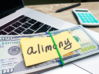 alimony and money