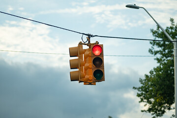 red traffic light
