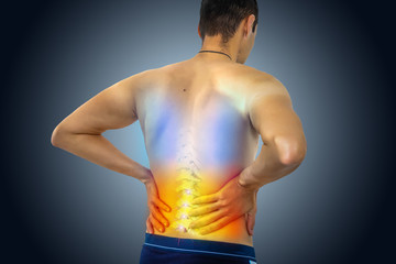 man with back pain