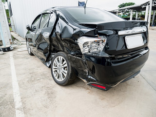 damaged car
