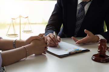lawyer and client