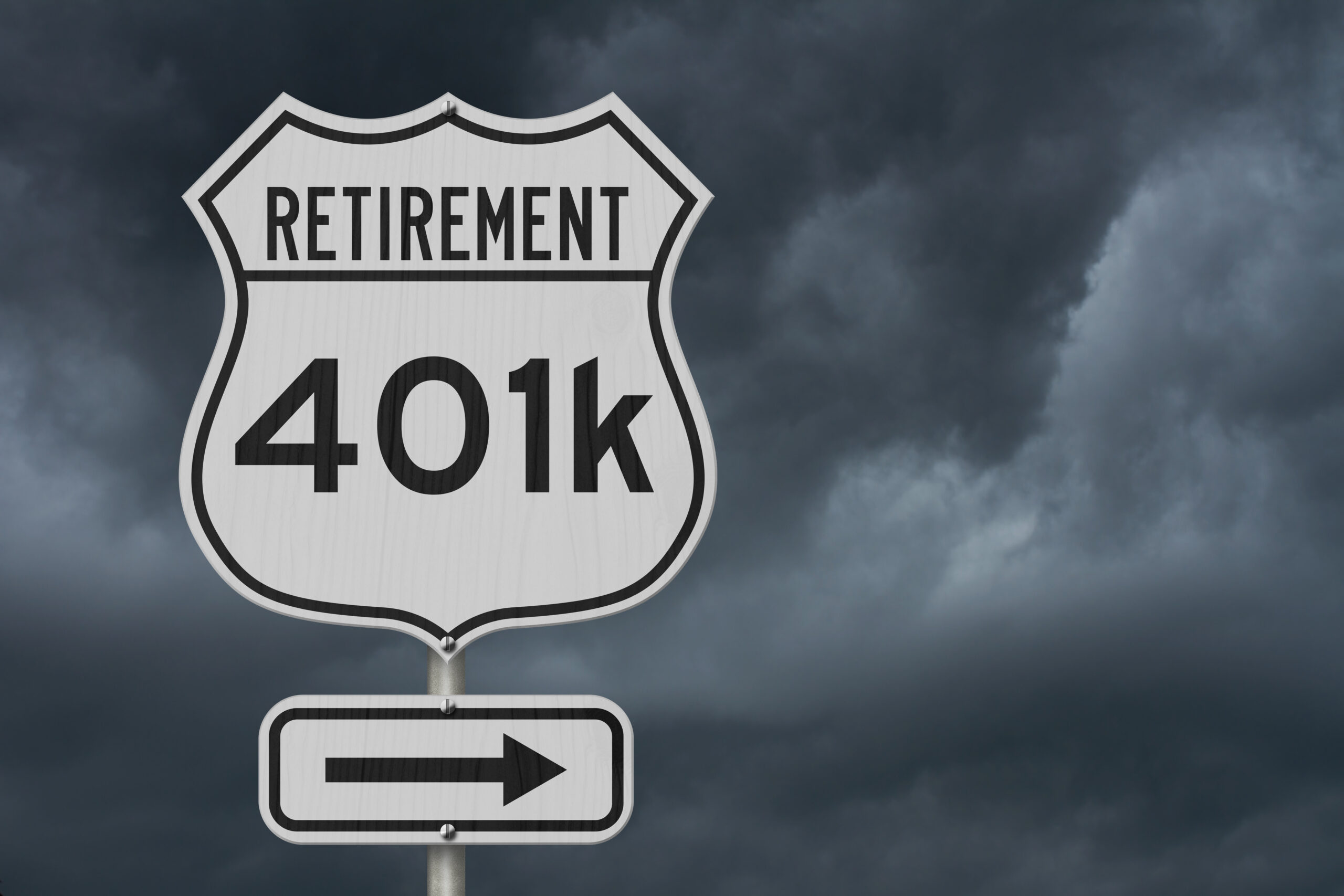 sign that says retirement 401k